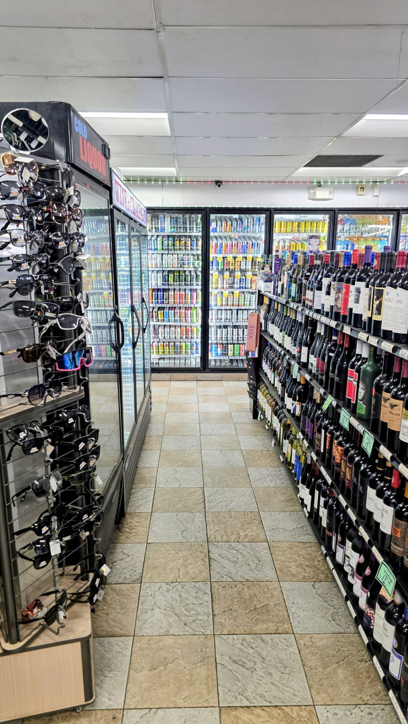 Spirits shelves